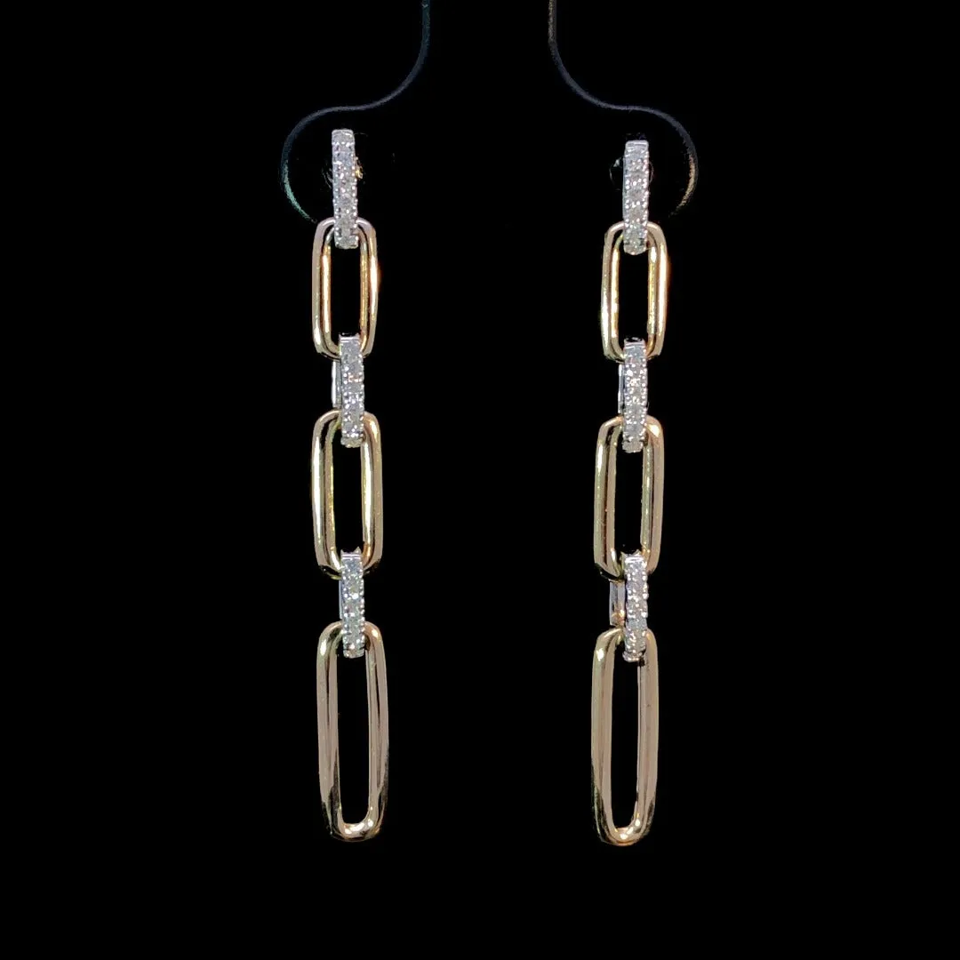 163446 - .18 ctw diamond earrings