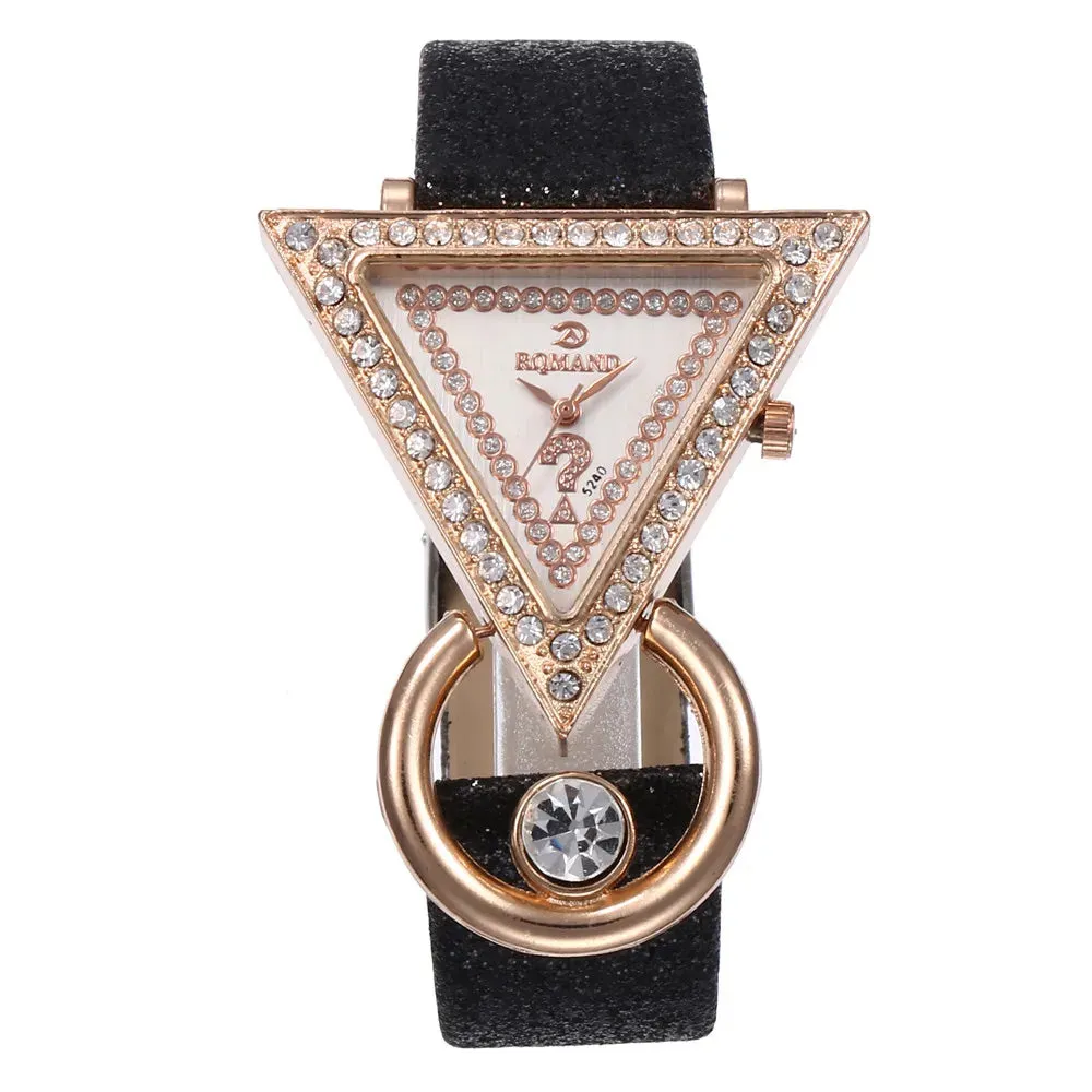 2020 Relogio Feminino Female Triangle Bling Diamond Watch