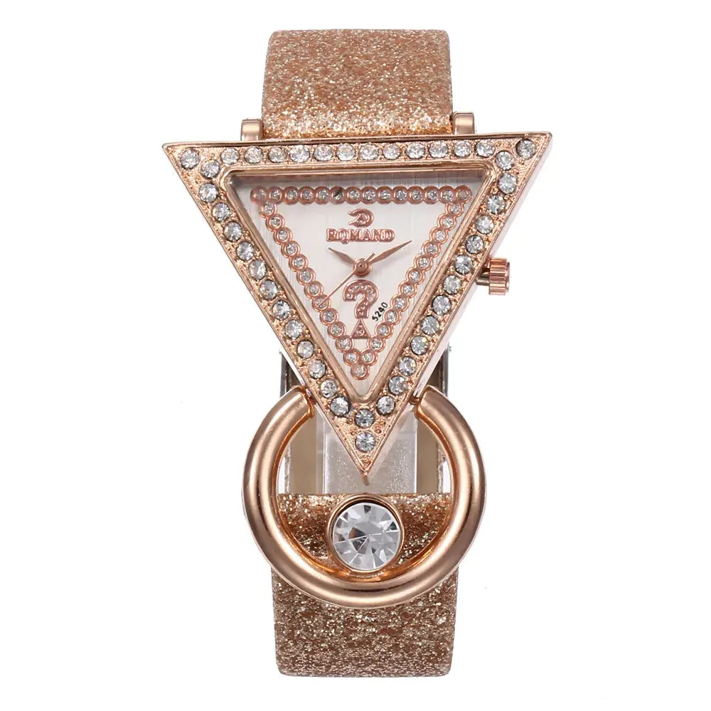 2020 Relogio Feminino Female Triangle Bling Diamond Watch