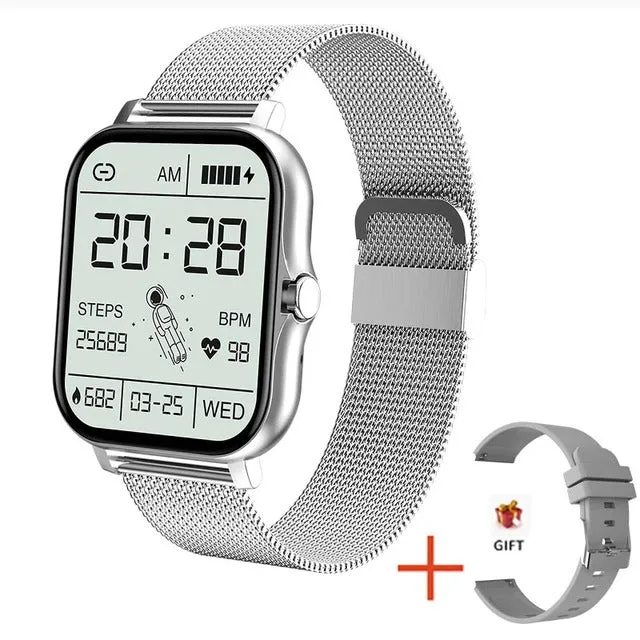 2021 New Women Smart watch Men 1.69&quot; Color Screen Full touch Fitness Tracker Men Call Smart Clock Ladies For Android IOS BOX