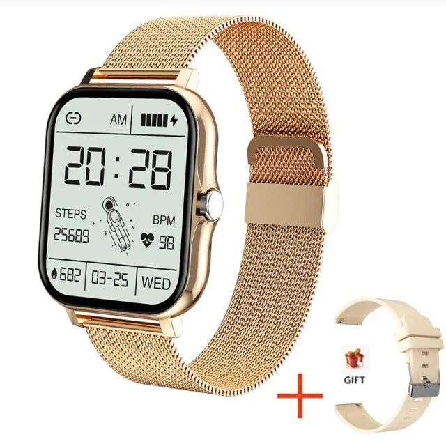2021 New Women Smart watch Men 1.69&quot; Color Screen Full touch Fitness Tracker Men Call Smart Clock Ladies For Android IOS BOX