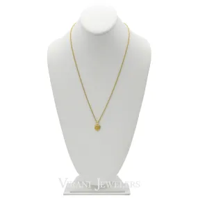 22K Gold Pendant and Earrings Set