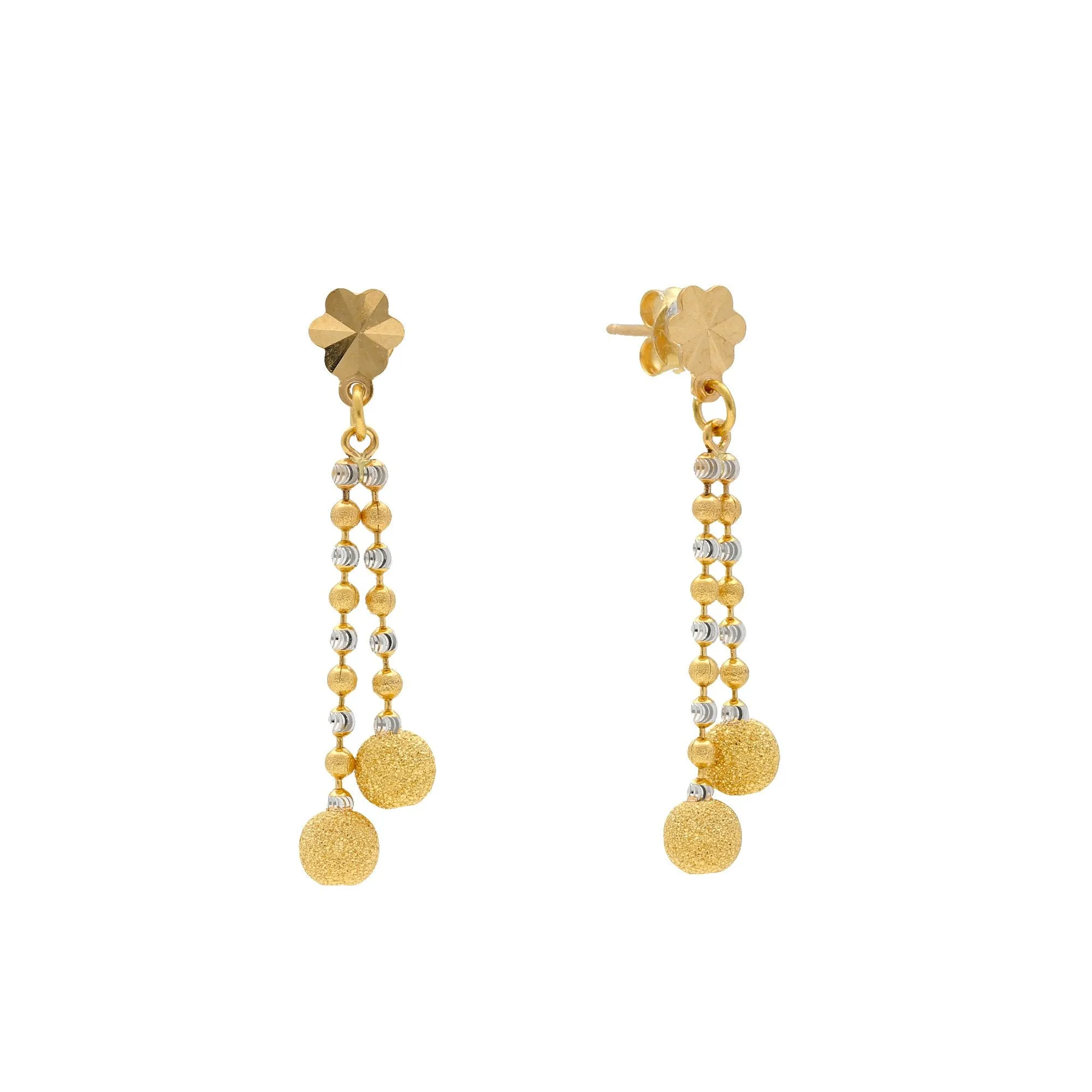 22K Yellow & White Gold Sophia Jewelry Set