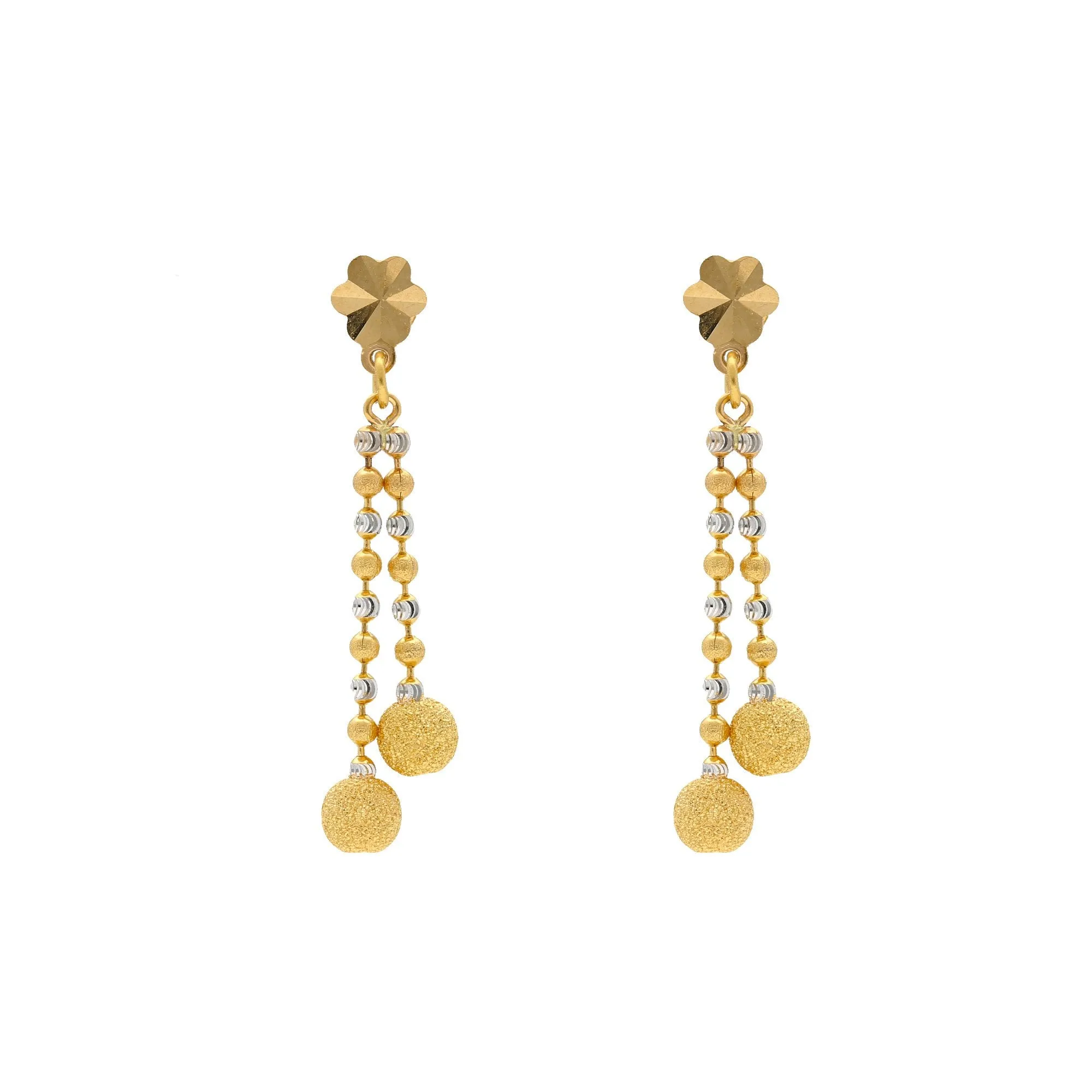 22K Yellow & White Gold Sophia Jewelry Set