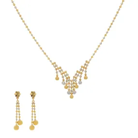 22K Yellow & White Gold Sophia Jewelry Set