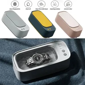 “45KHz Ultrasonic Jewelry Washer - Professional Cleaner for Glasses, Watches, Earrings, Rings, Necklaces, and More”