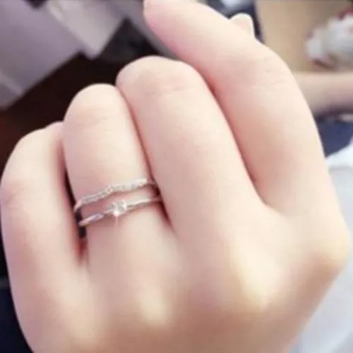 4.5mm Cubic Zirconia Women's Ring (2 colors)