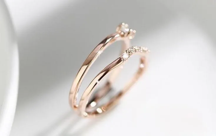 4.5mm Cubic Zirconia Women's Ring (2 colors)
