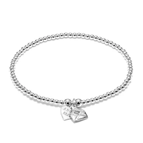 Annie Haak Silver Santeenie Love Letter Bracelet 19cm