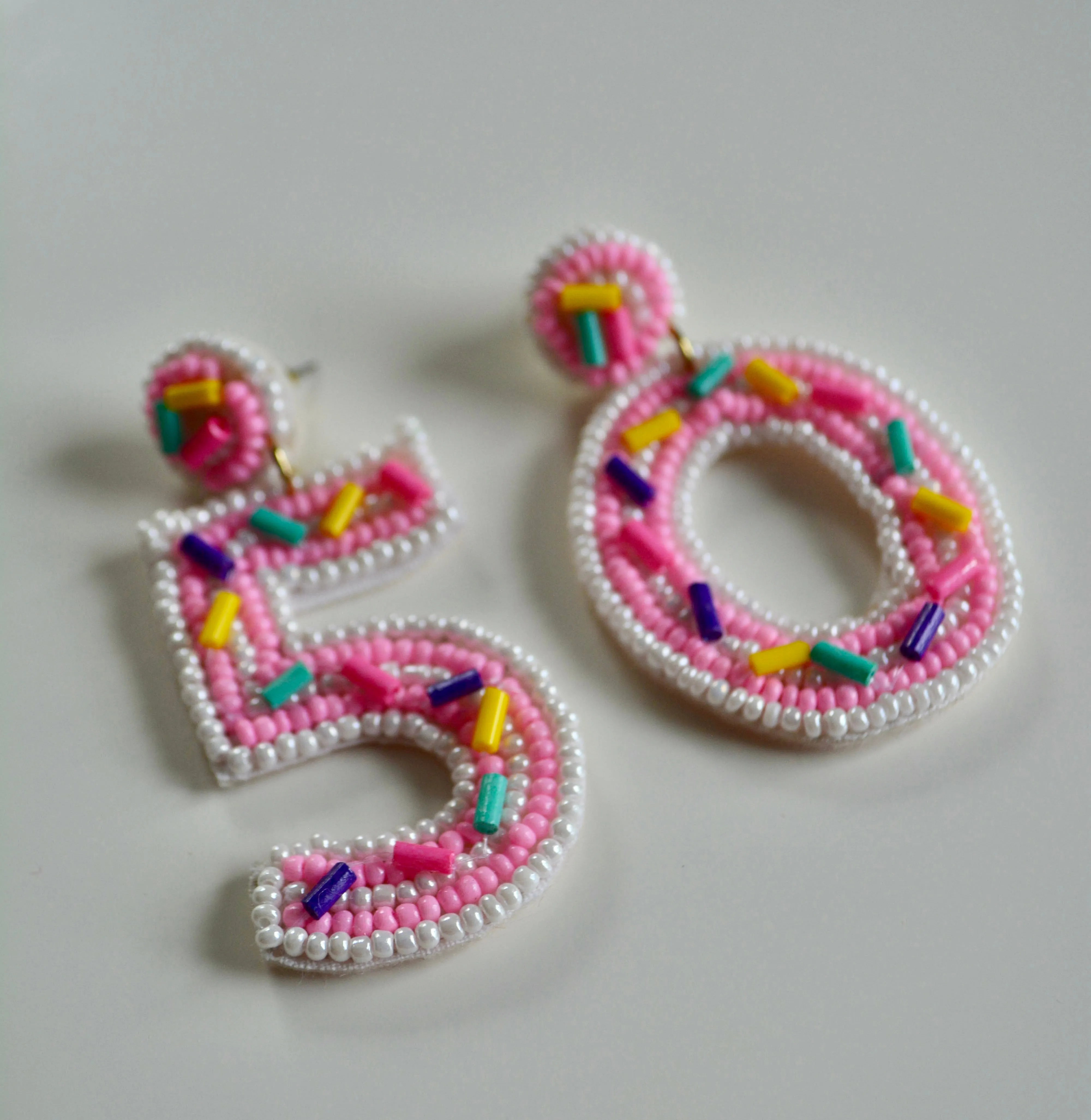 Birthday Year Beaded Earrings