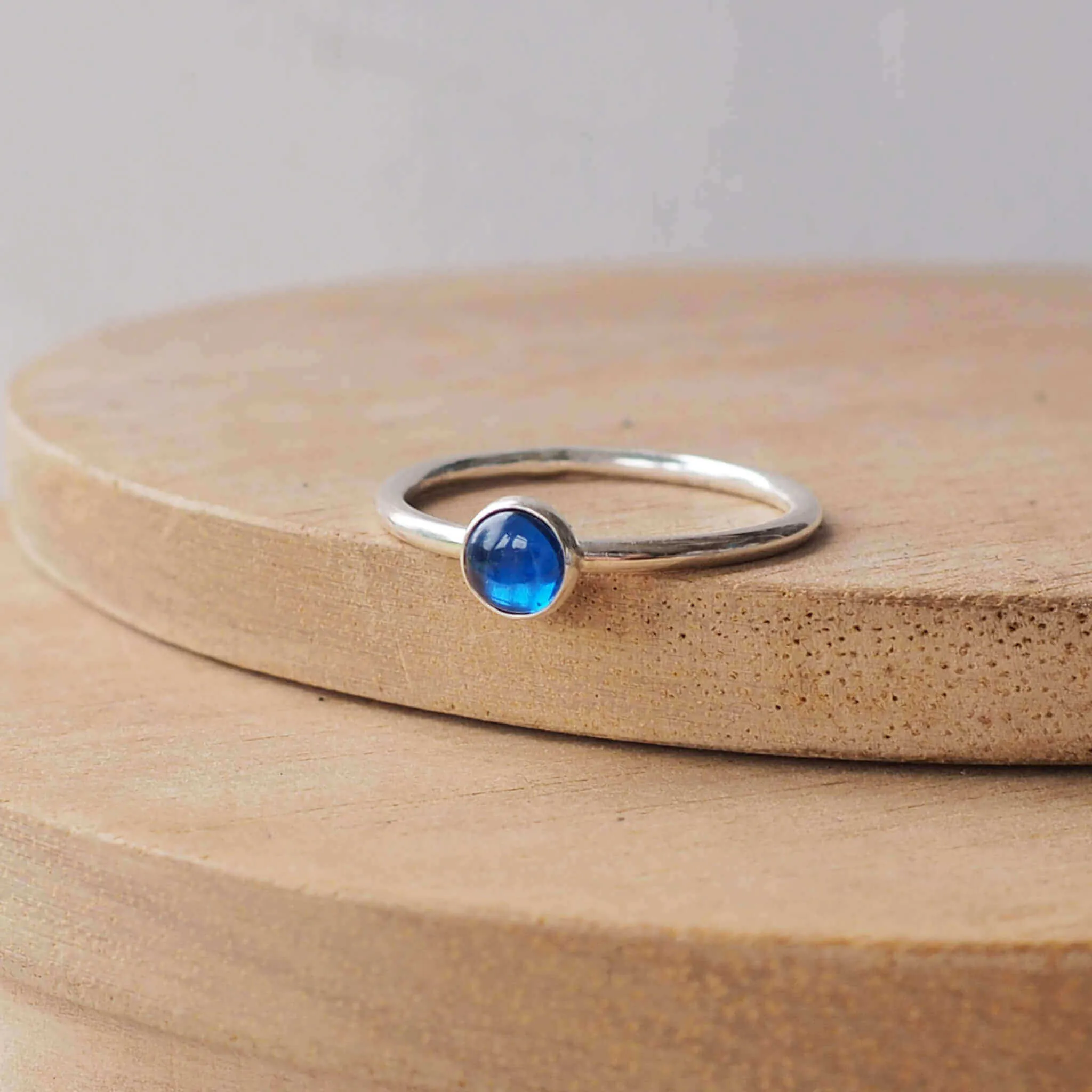 Birthstone Stacker Ring - Large 5mm Gemstone