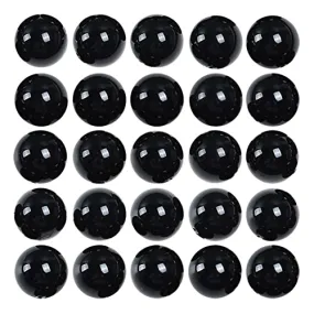 Black Natural Agate Loose Beads 6mm Round Stone Beads for Making Bracelets Jewelry Approxi 62/pcs
