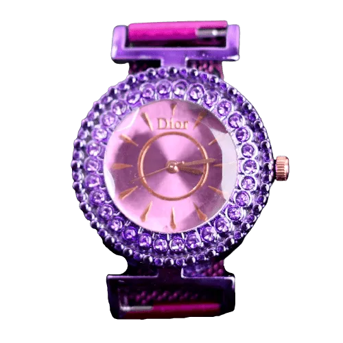 Blue Touch In Style Magnetic Chain Women Watch