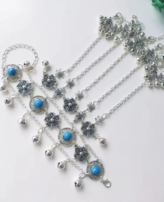 Bohemia retro ring bell bracelet