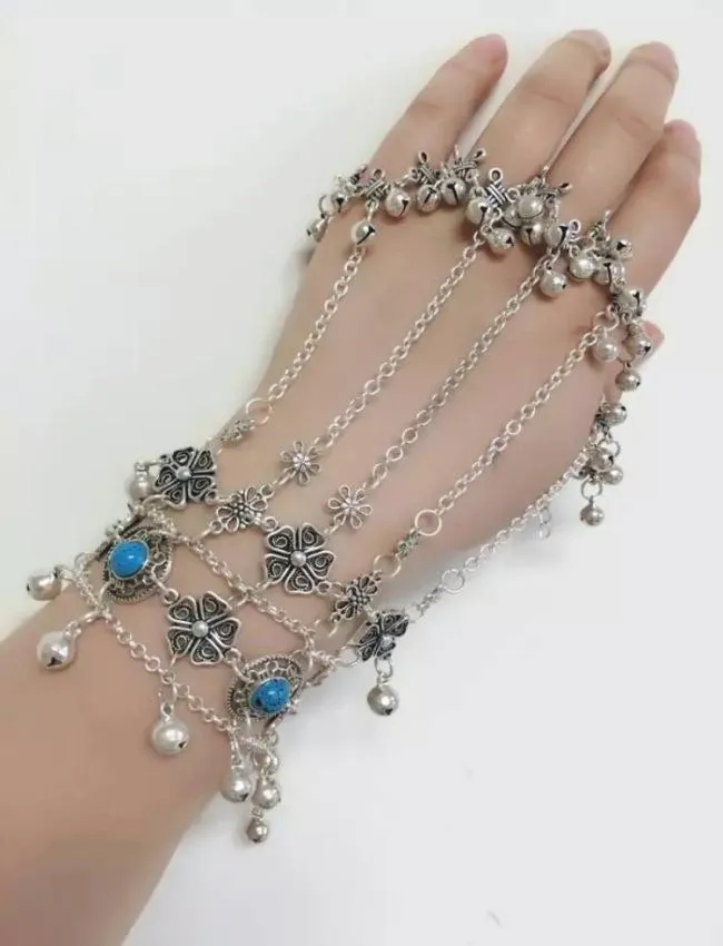 Bohemia retro ring bell bracelet