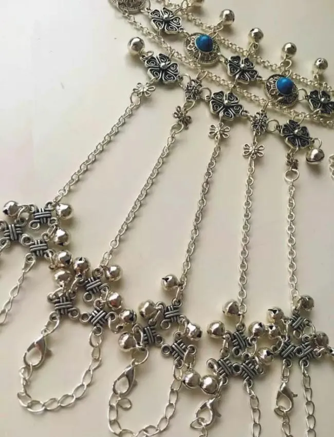 Bohemia retro ring bell bracelet