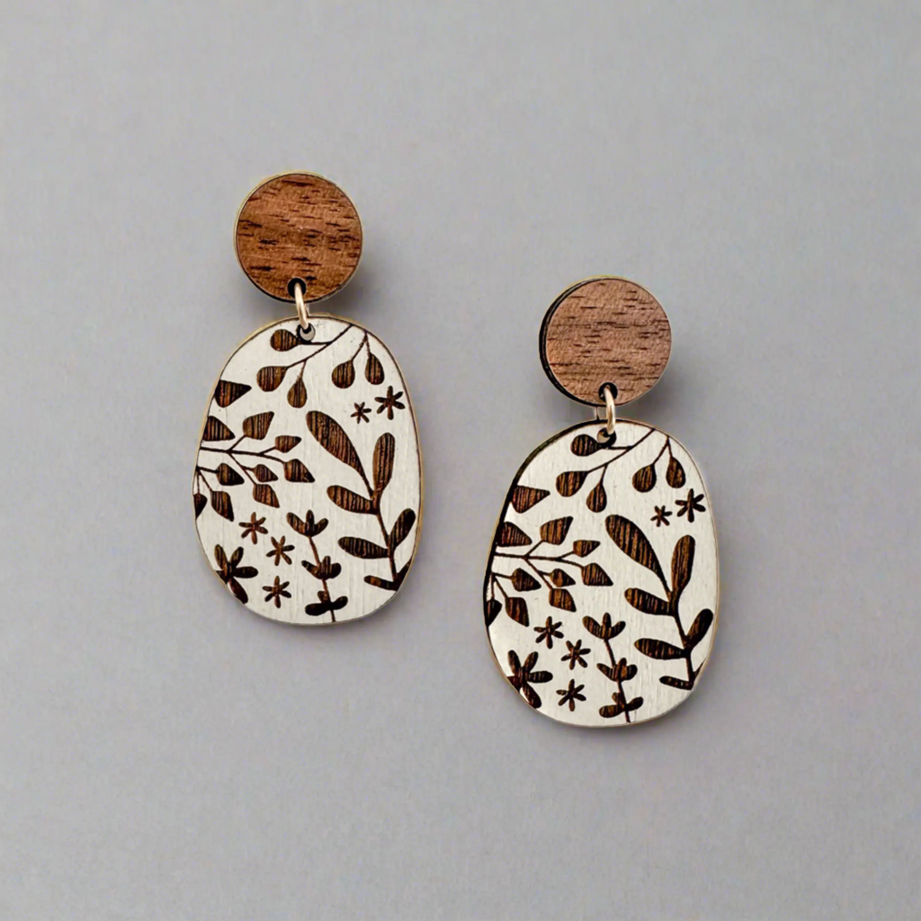 Botanical Earrings - White