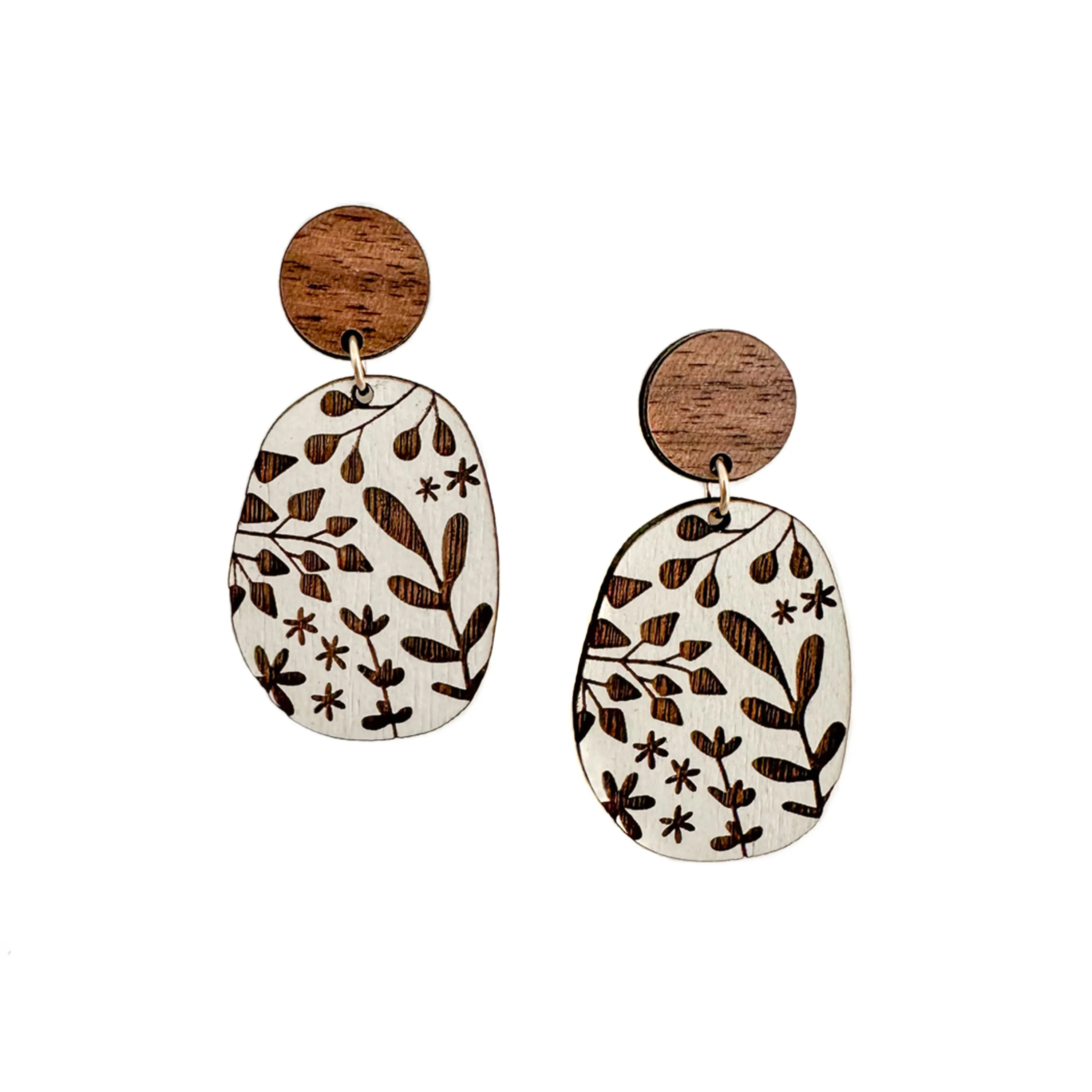 Botanical Earrings - White
