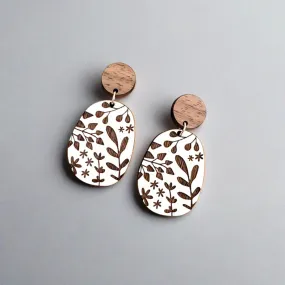 Botanical Earrings - White
