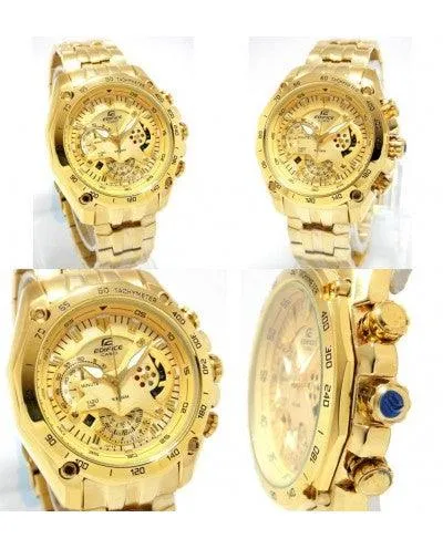Casio Edifice EF-550FG-9AV Gold Stainless Steel