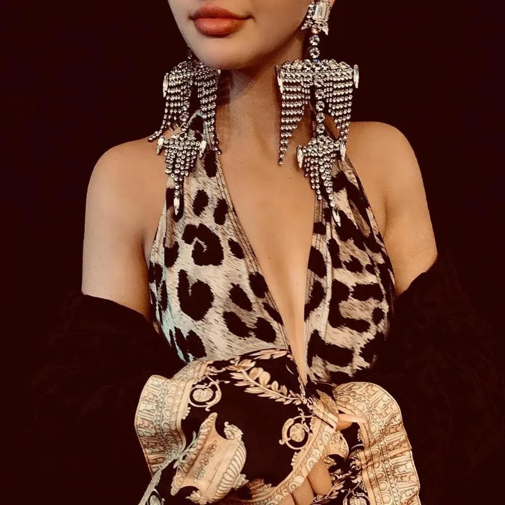 CHANDELIER CRYSTAL EARINGS