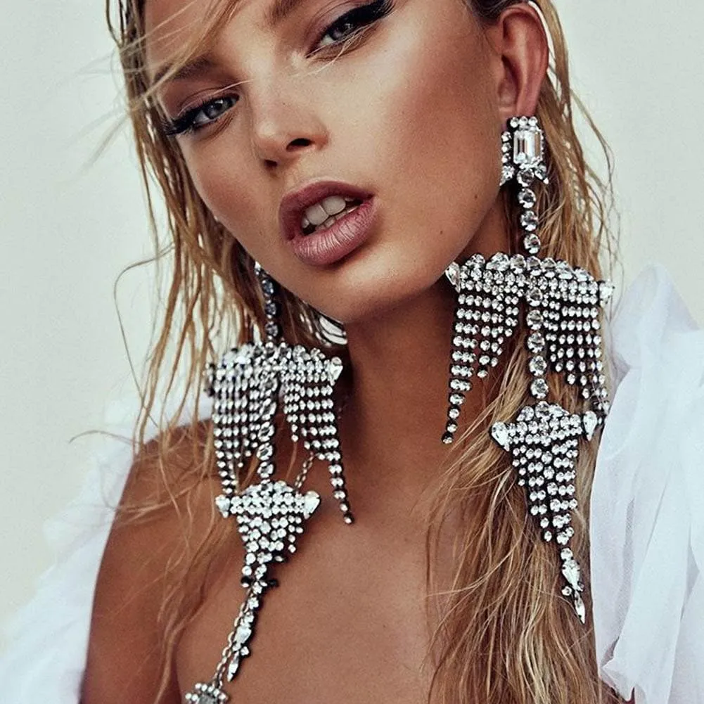 CHANDELIER CRYSTAL EARINGS