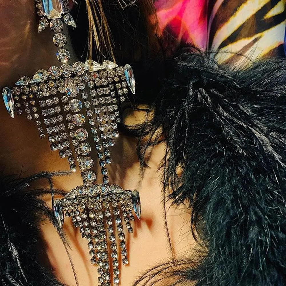 CHANDELIER CRYSTAL EARINGS