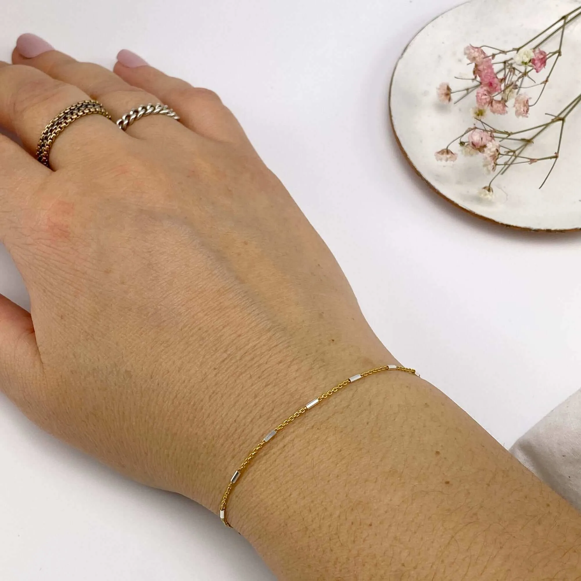 CHARLI BEADED DAINTY BRACELET