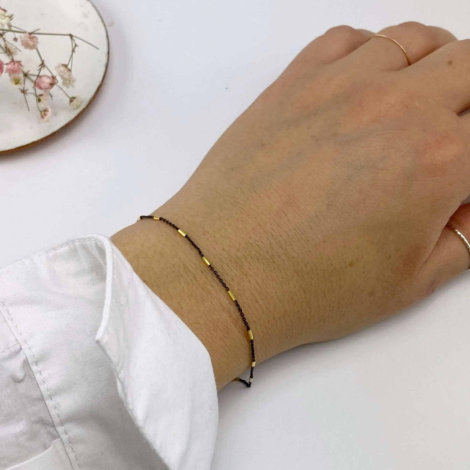 CHARLI BEADED DAINTY BRACELET