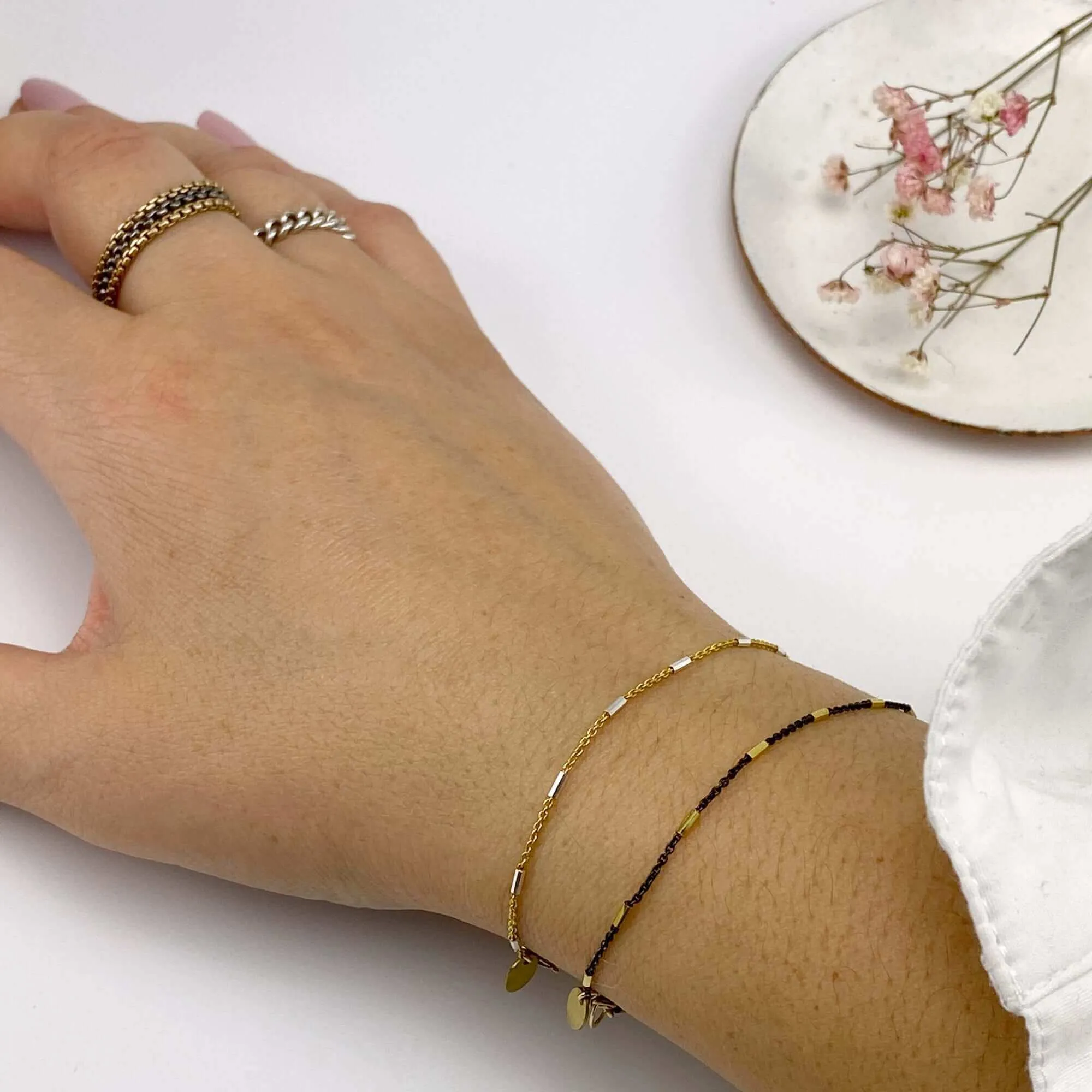 CHARLI BEADED DAINTY BRACELET