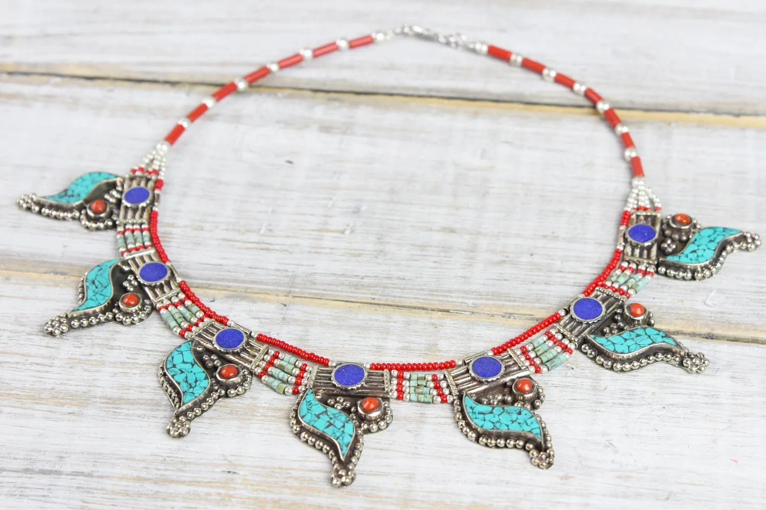 Circling a Turquoise Sky Necklace