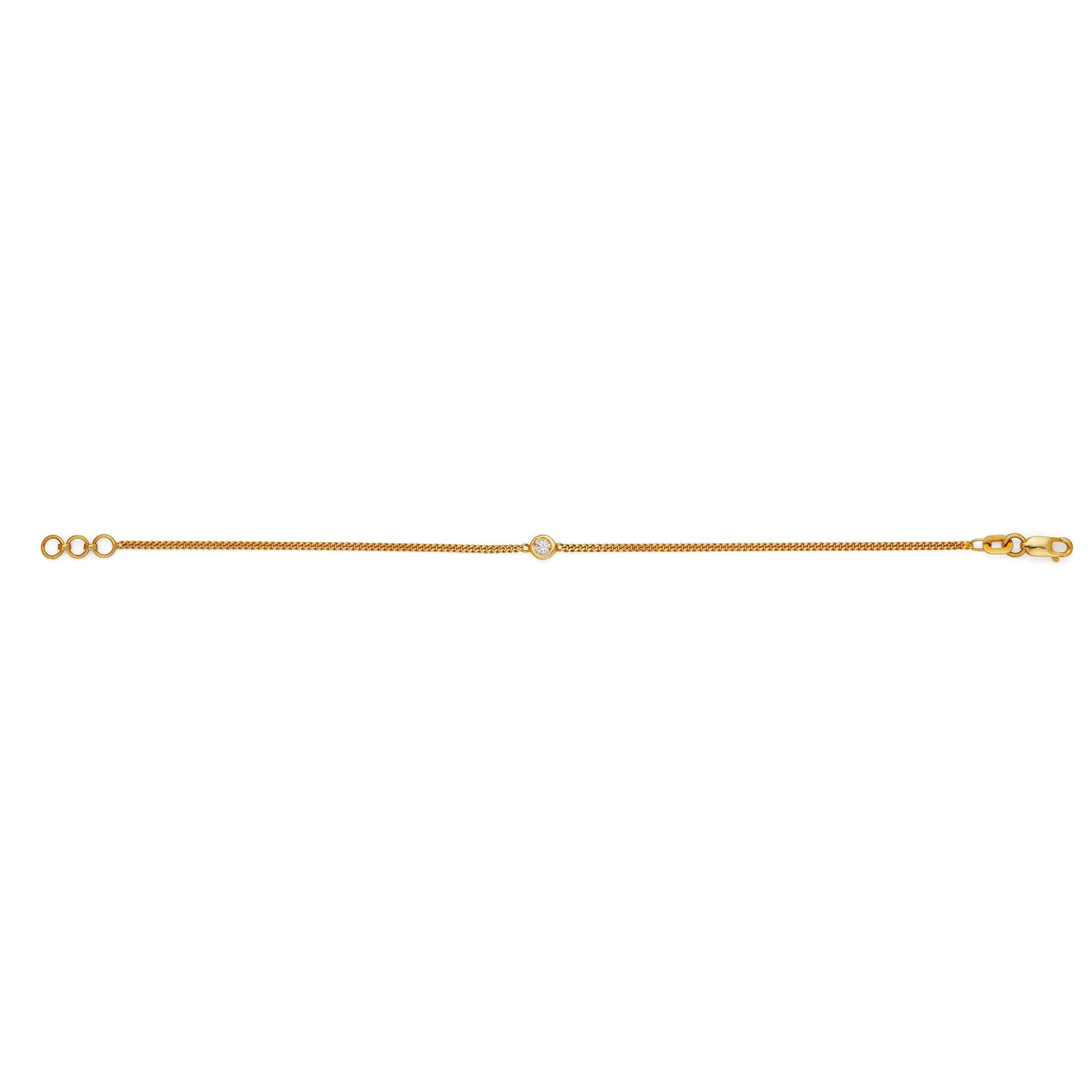 Classic 14k Gold Diamond Bracelet