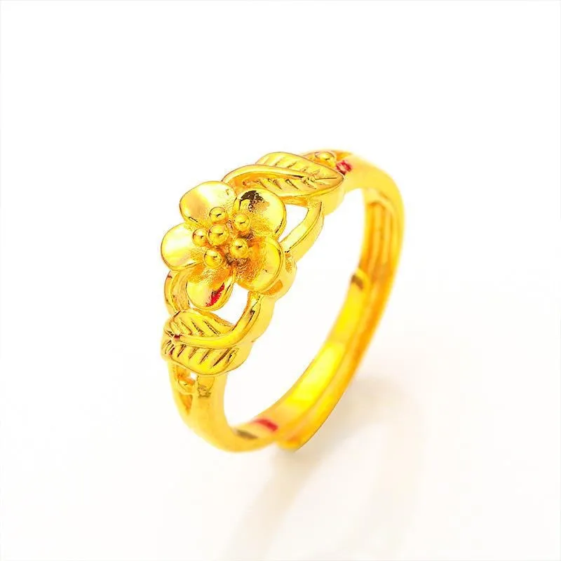 Classic Sand Gold Rings
