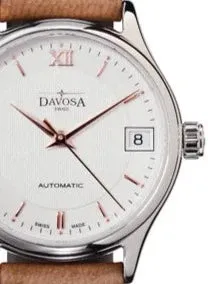 Classic Vegan Automatic Swiss-Made White Rose Gold Executive Watch 16618832v
