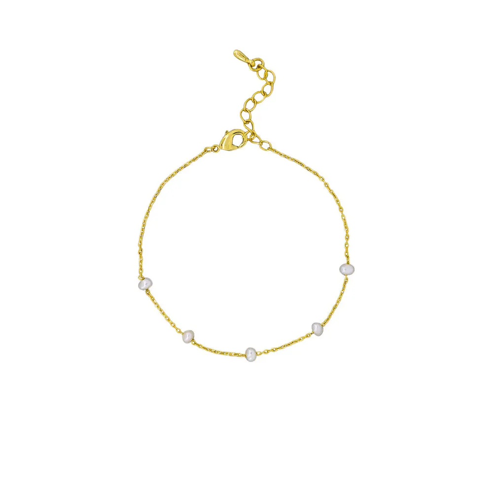 Cobi Bracelet - Gold   Pearl