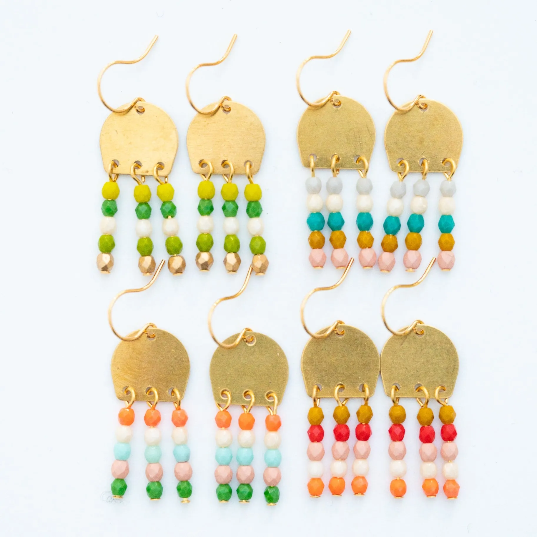 Colorful Fringe Earrings
