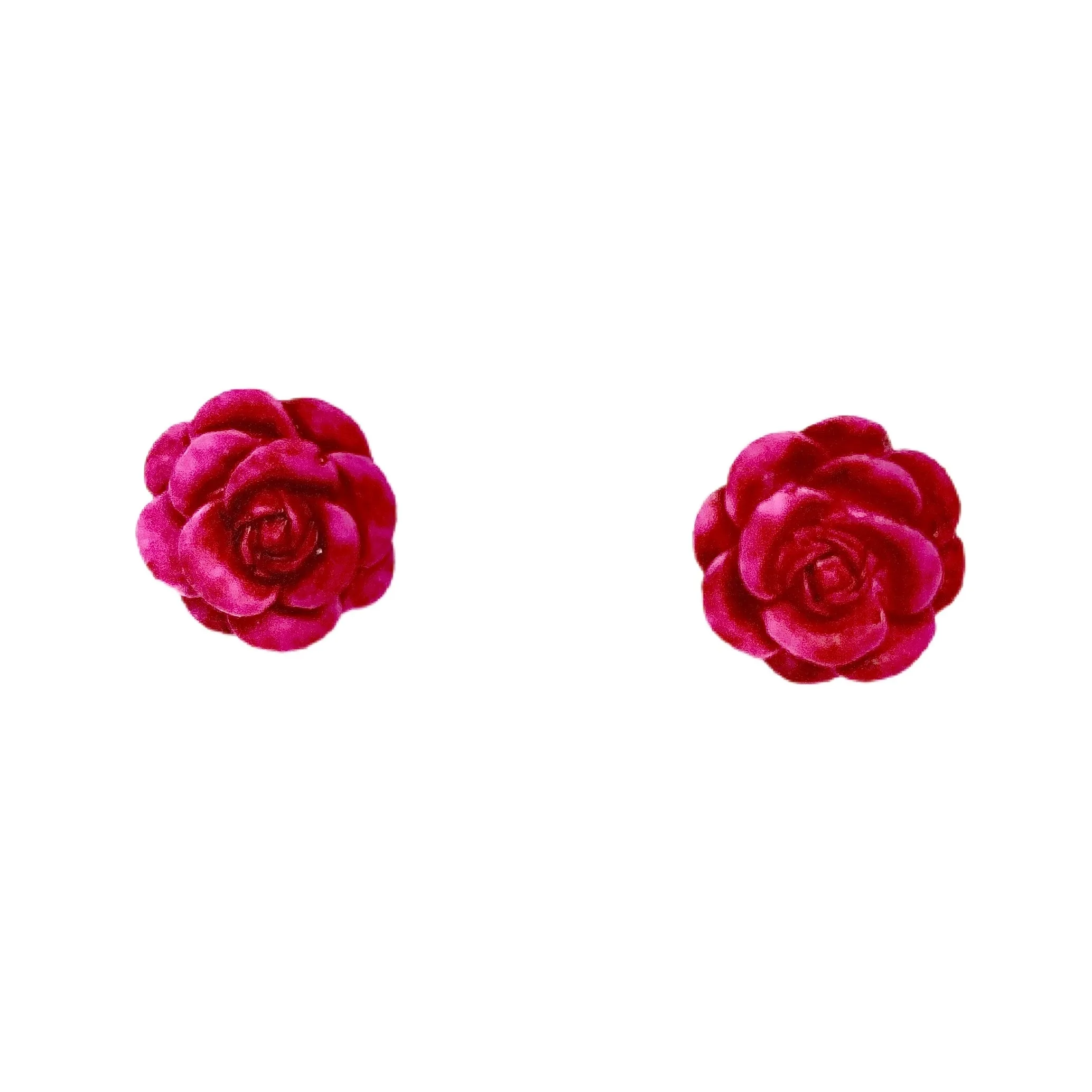Colorful Rose Earrings