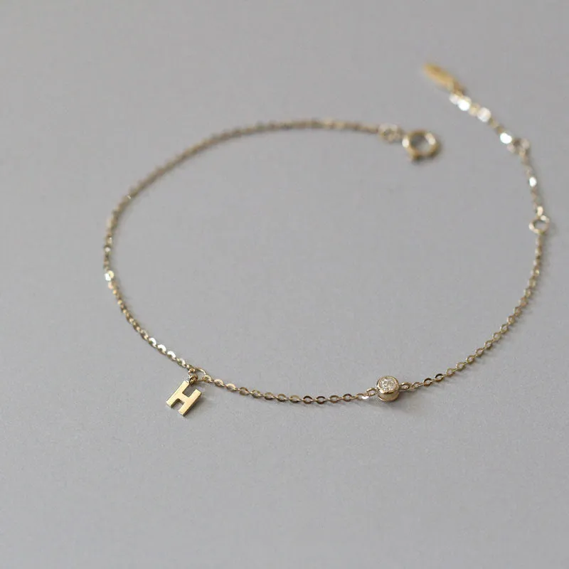 DELICATE INITIAL BRACELETS