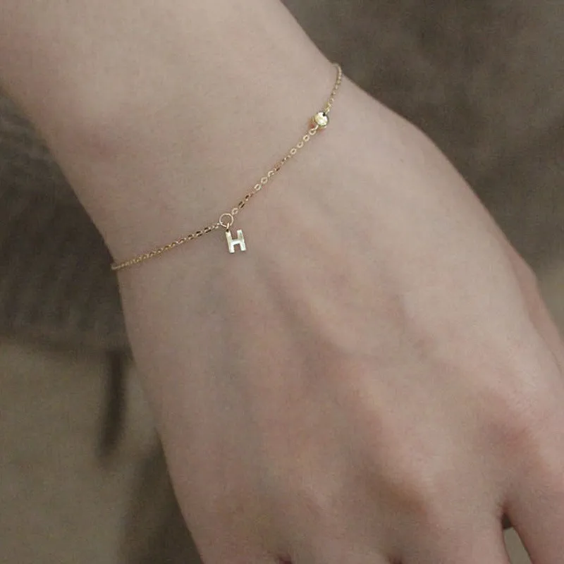 DELICATE INITIAL BRACELETS
