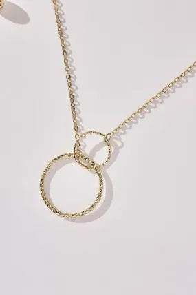 Double Circle Necklace