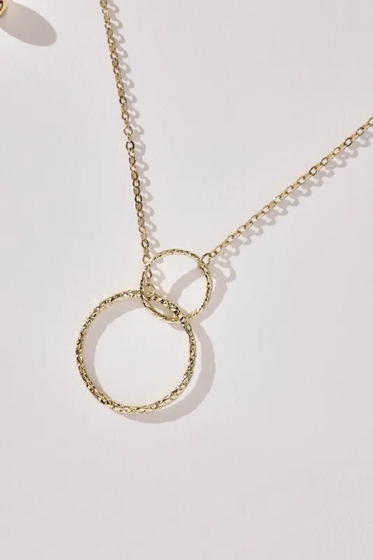 Double Circle Necklace