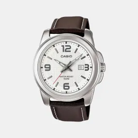 Enticer Men's Analog Leather Watch A553 - MTP-1314L-7AVDF