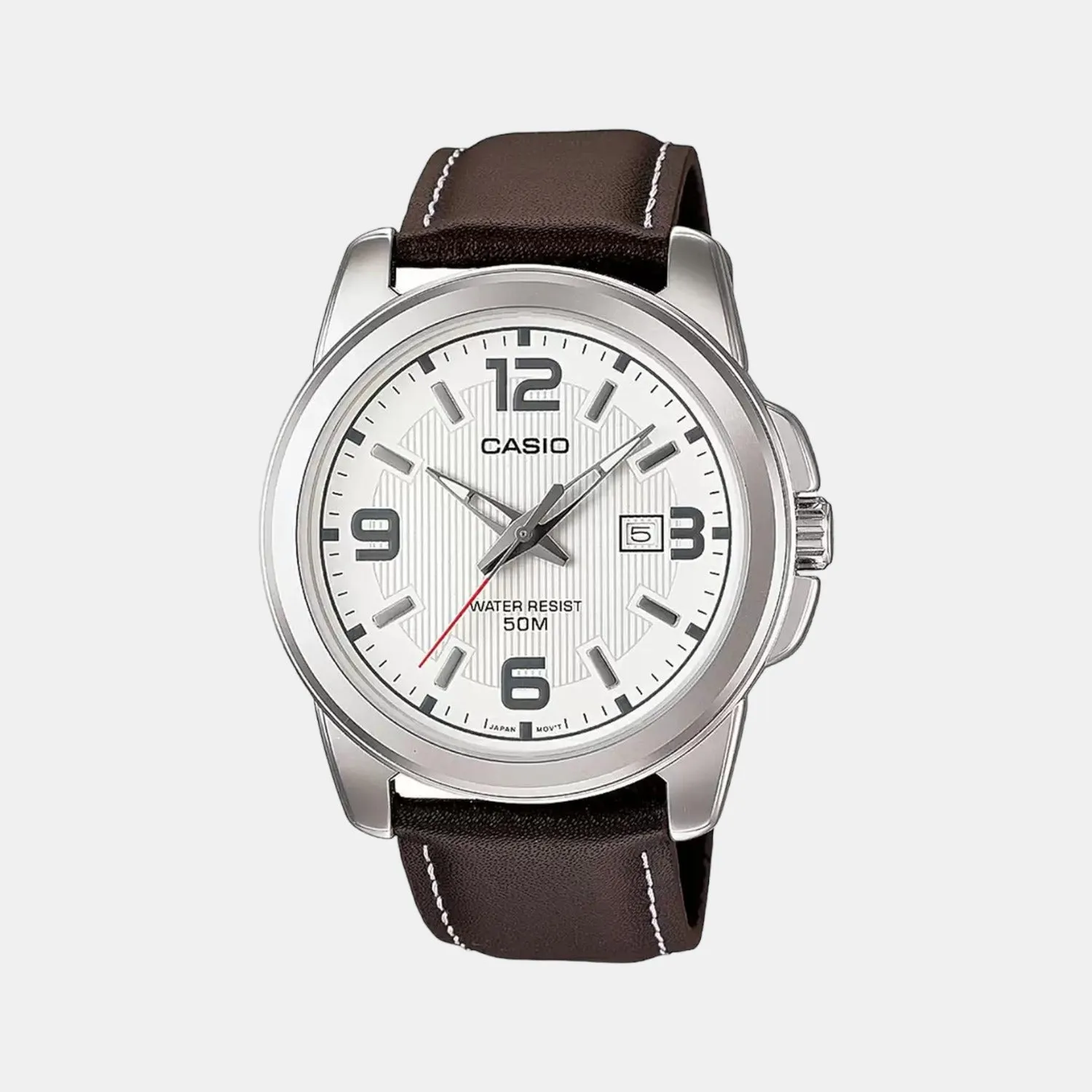 Enticer Men's Analog Leather Watch A553 - MTP-1314L-7AVDF