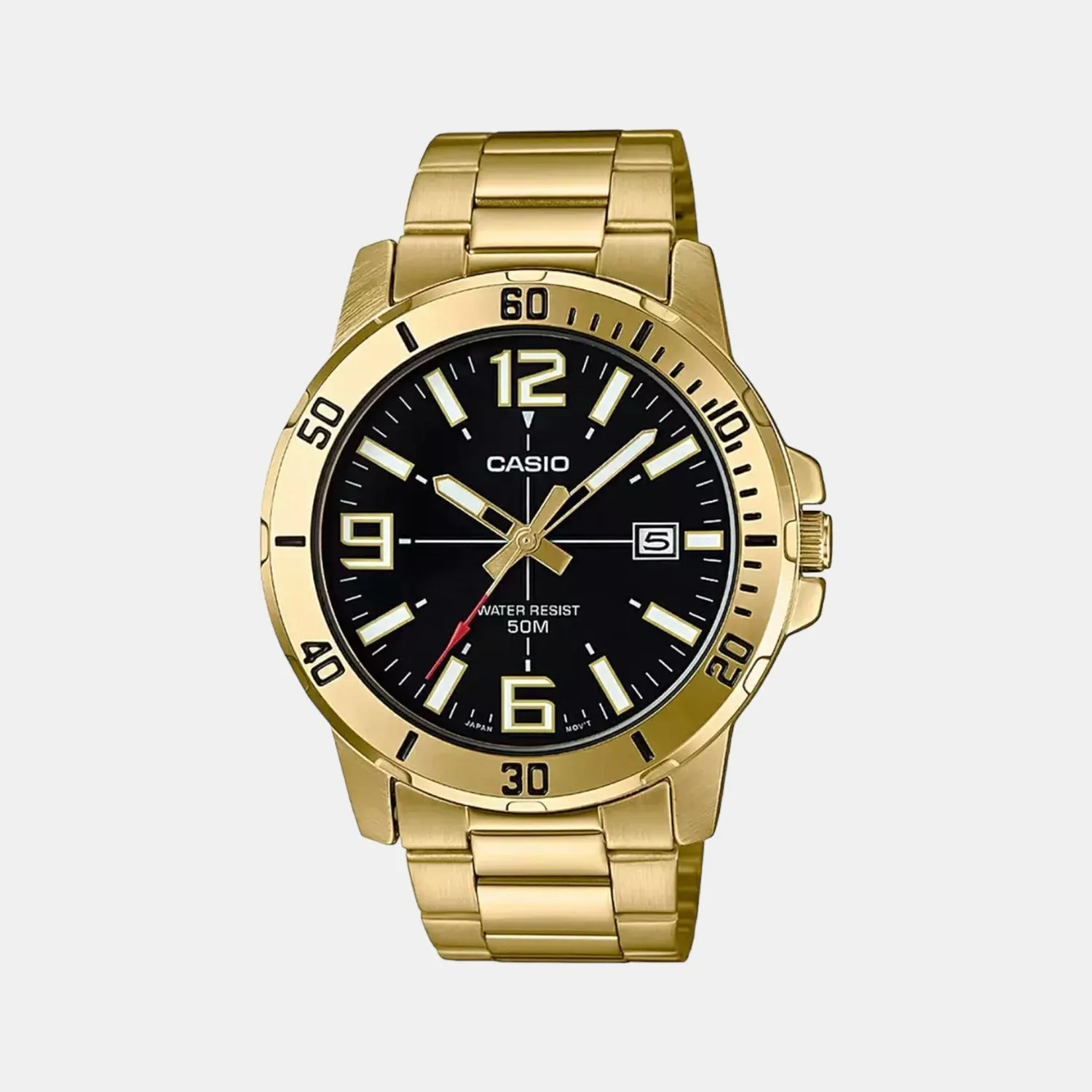 Enticer Men's Analog Stainless Steel Watch A1367 - MTP-VD01G-1BVUDF