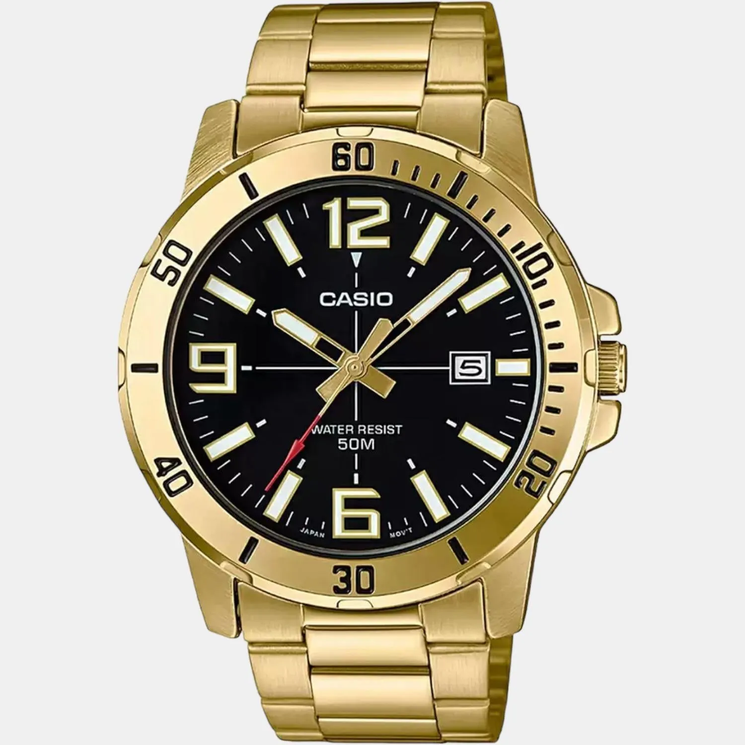 Enticer Men's Analog Stainless Steel Watch A1367 - MTP-VD01G-1BVUDF