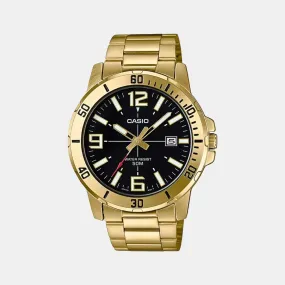 Enticer Men's Analog Stainless Steel Watch A1367 - MTP-VD01G-1BVUDF