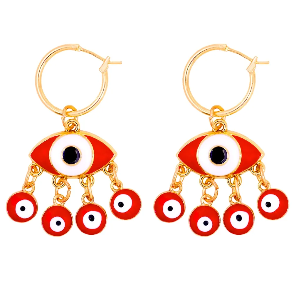 Evil Eye Hoop Earrings
