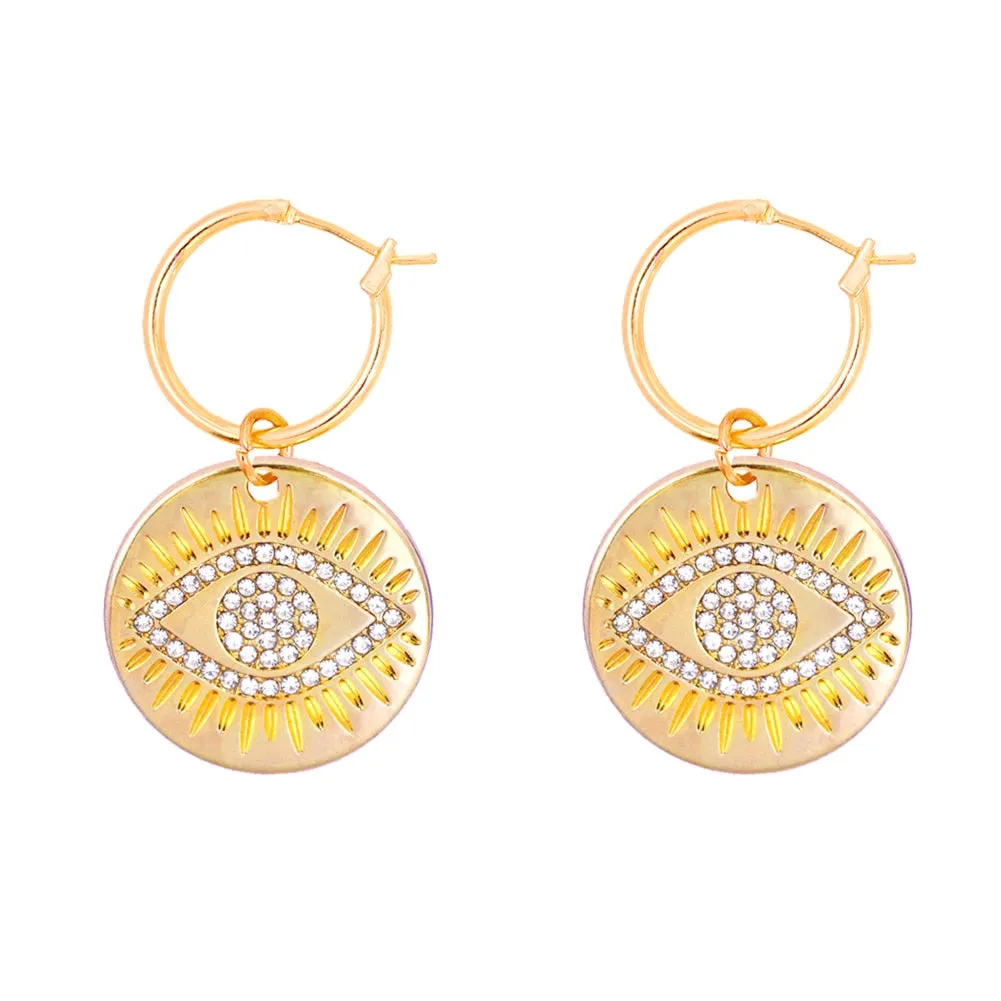 Evil Eye Hoop Earrings