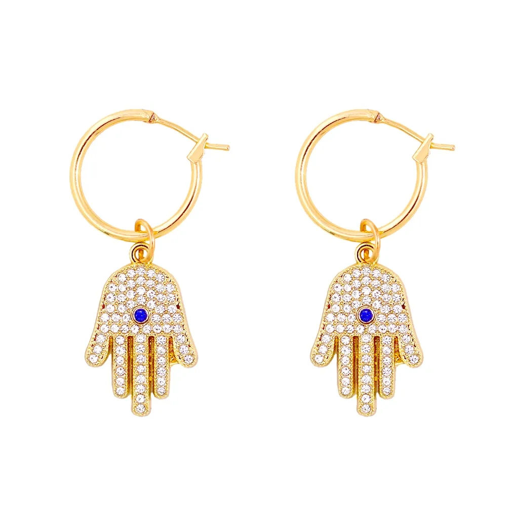 Evil Eye Hoop Earrings