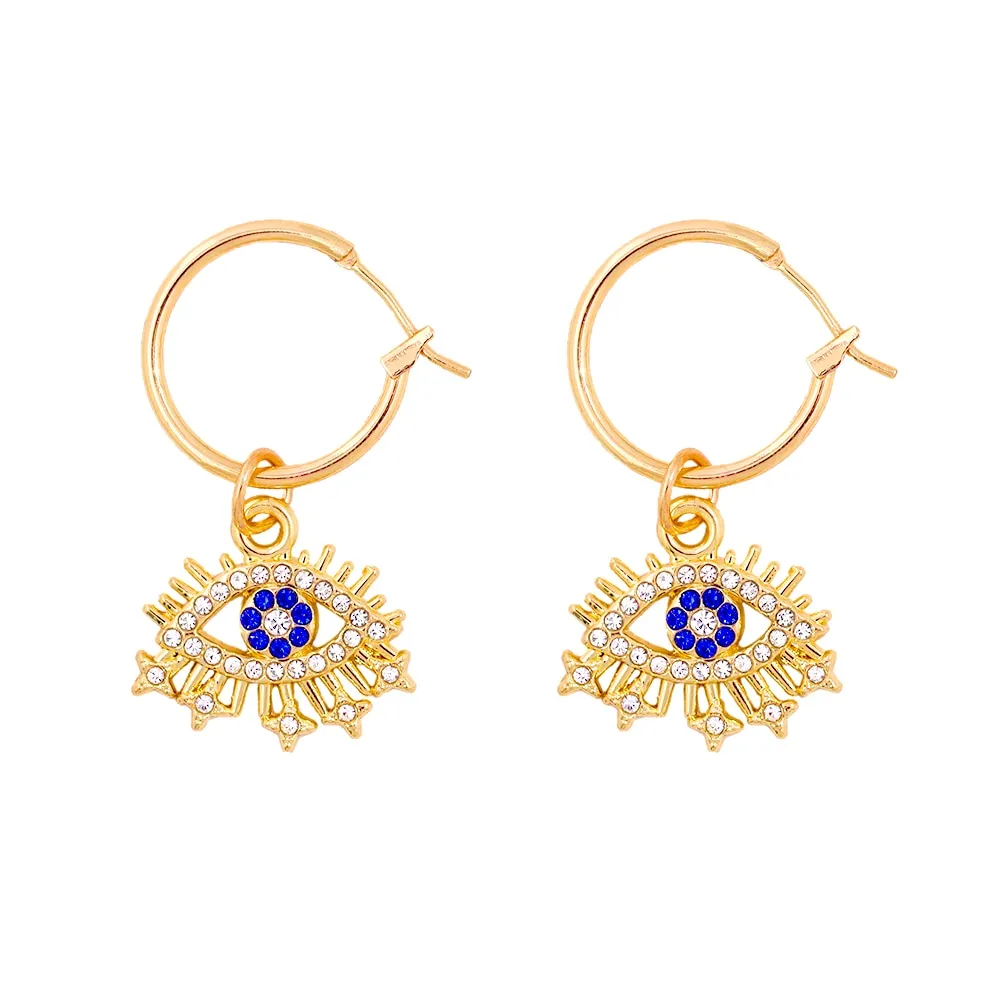 Evil Eye Hoop Earrings